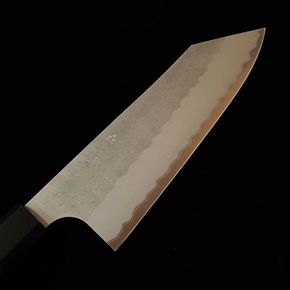 二唐刃物鍛造所 NIGARA 文化 青紙スーパー 鎚目 ウェンジ八角柄（180mm）