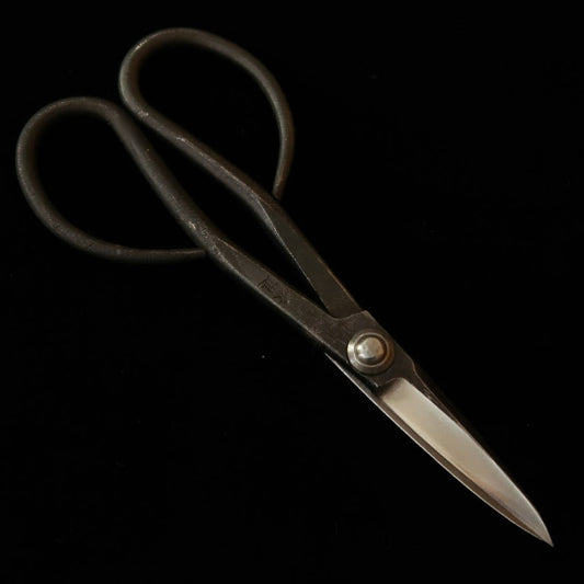 KANESHIN Bonsai Satsuki Shears Shirogami Kurouchi, Small (No.34)