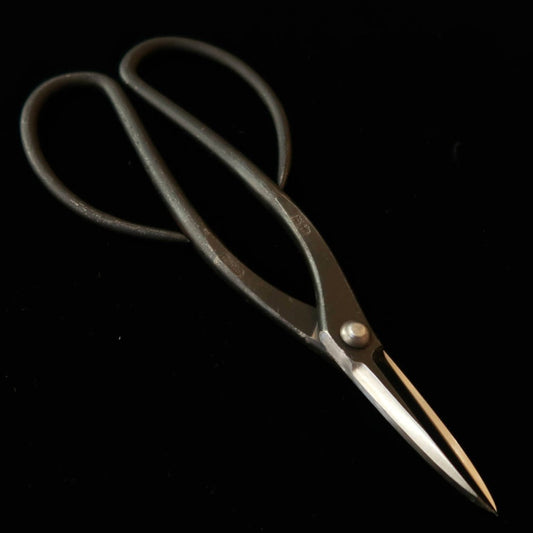 KANESHIN Bonsai Bud Trimming Shears Kurouchi Left-Handed (190mm - No.602C)