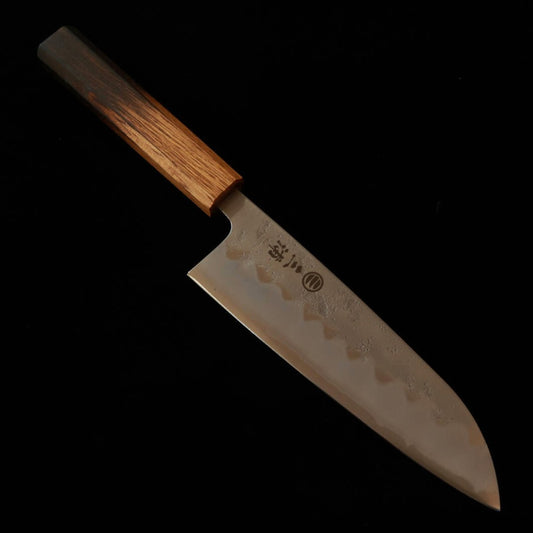 三浦MIURA 三徳 銀紙三号 梨地 焼漆八角柄（165mm）