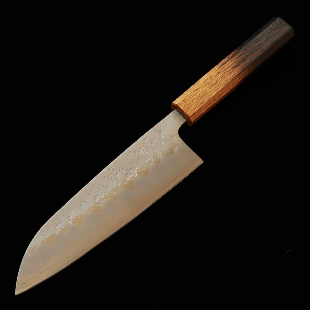 三浦MIURA 三徳 銀紙三号 梨地 焼漆八角柄（165mm）