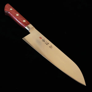 SEKI SOUMA Santoku, Molybdenum Steel with Red Pakkawood Handle (180mm)