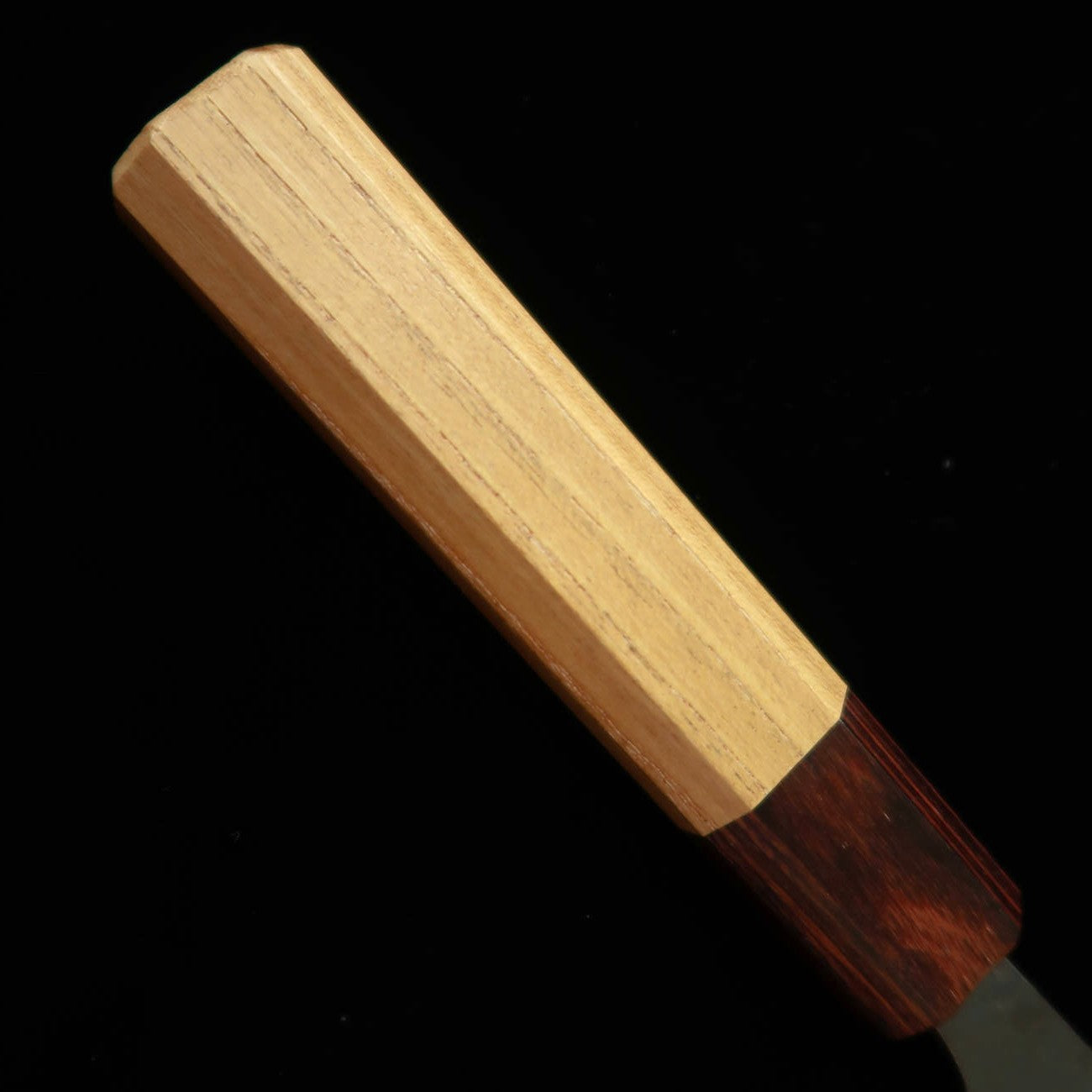 三浦MIURA アジ切 青紙一号 黒打 ステン割込 欅八角柄（105/145mm）