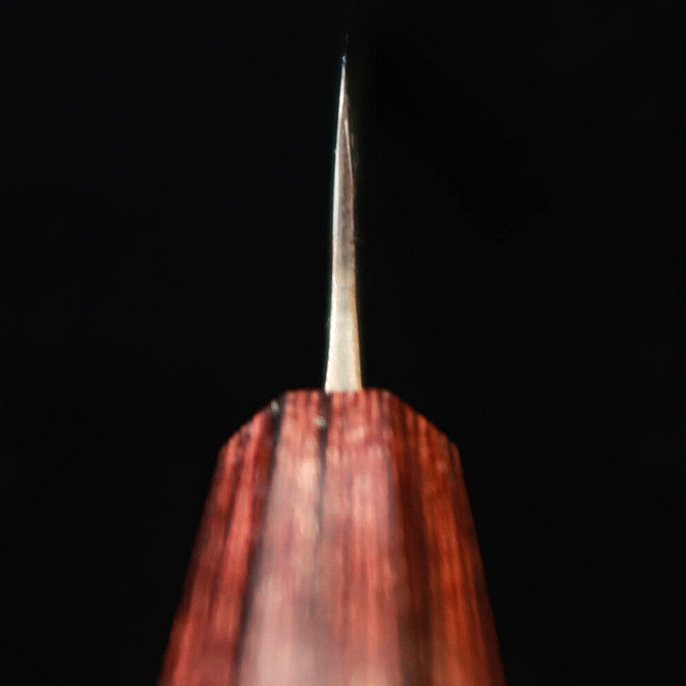 三浦MIURA アジ切 青紙一号 黒打 ステン割込 欅八角柄（105/145mm）