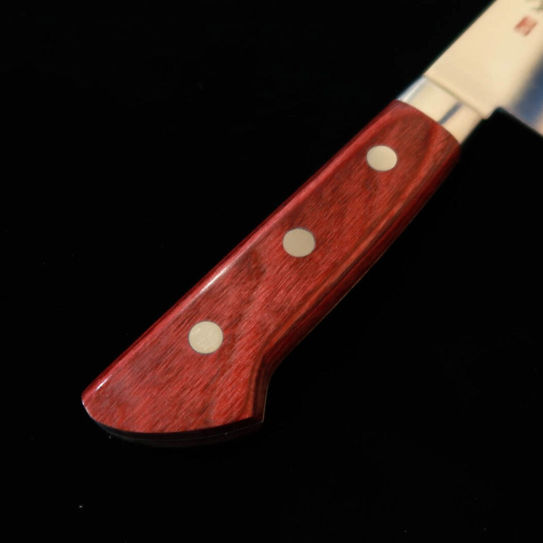 関 想磨 SEKI SOUMA 三徳 モリブデン鋼 赤合板柄 (180mm)