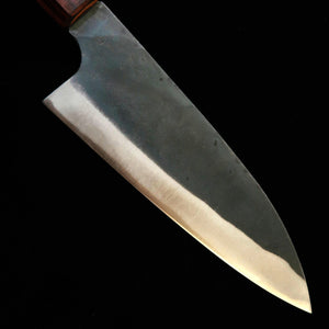 Miura MIURA Funayuki (boat-shaped knives) - Blue Steel No. 1, Stainless Steel Clad, Black Finish, Zelkova Octagonal Handle (165mm)