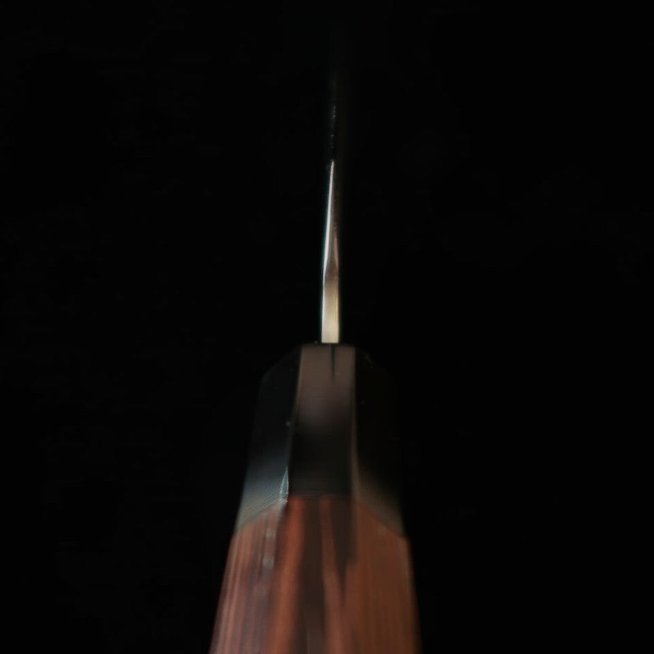 Couteau d'office (Petty) Hatsukokoro Ginrei, acier Gin-san (Silver 3), finition Nashiji, manche en wengé (130 mm)