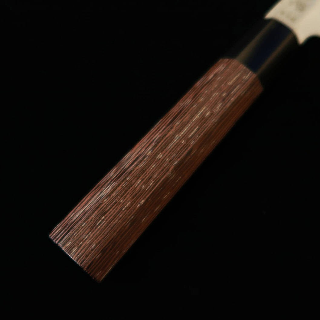 HATSUKOKORO Ginrei Kiritsuke Petty, Ginsan no. 3, Nashiji Finish with Wenge Handle (125mm)