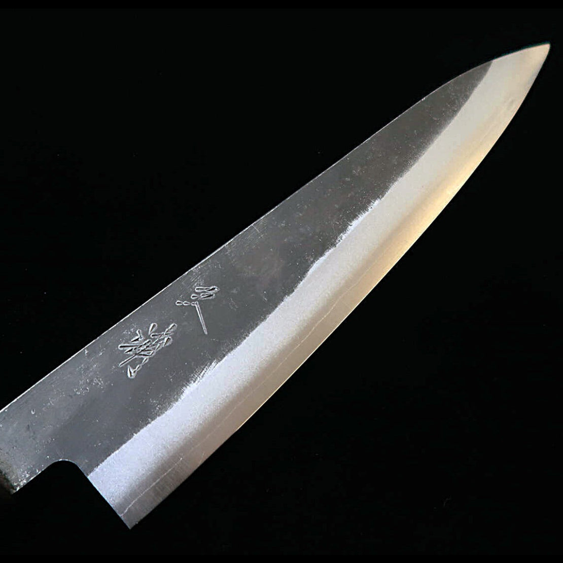 MIURA Gyuto, Super Blue Steel, Kurouchi Finish with Rosewood Octagonal Handle (210mm)
