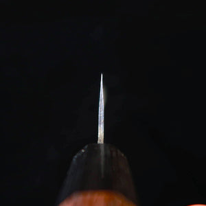 MIURA Gyuto, Super Blue Steel, Kurouchi Finish with Rosewood Octagonal Handle (210mm)