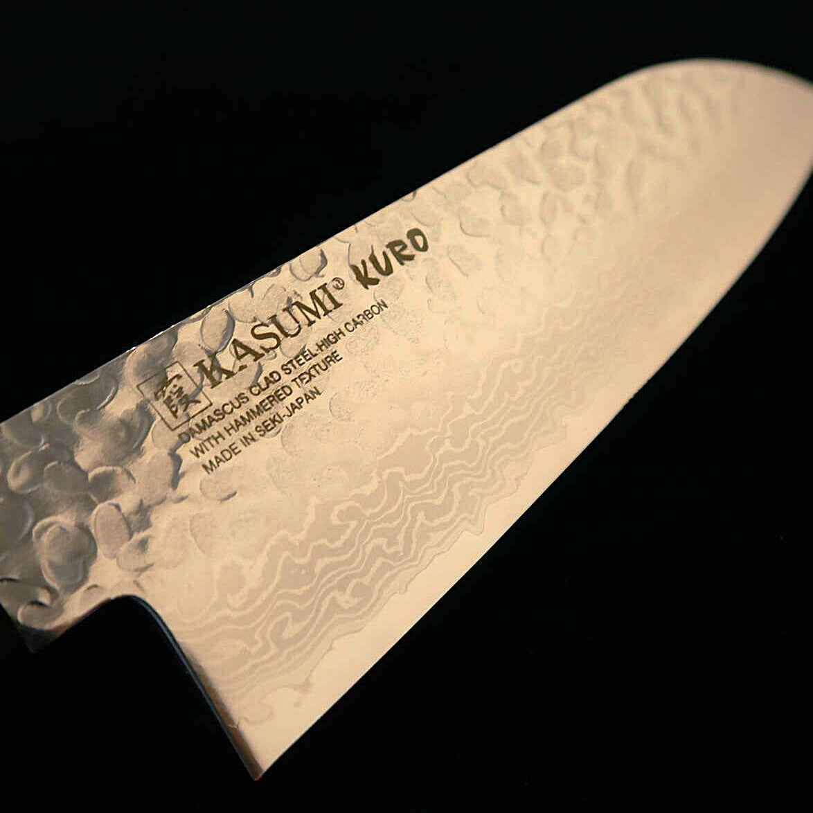 Sumikama SUMIKAMA Santoku aço molibdênio Damasco, cabo em madeira laminada reforçada KURO KR-35017 (170 mm)