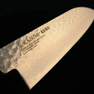 Sumikama SUMIKAMA Santoku aço molibdênio Damasco, cabo em madeira laminada reforçada KURO KR-35017 (170 mm)