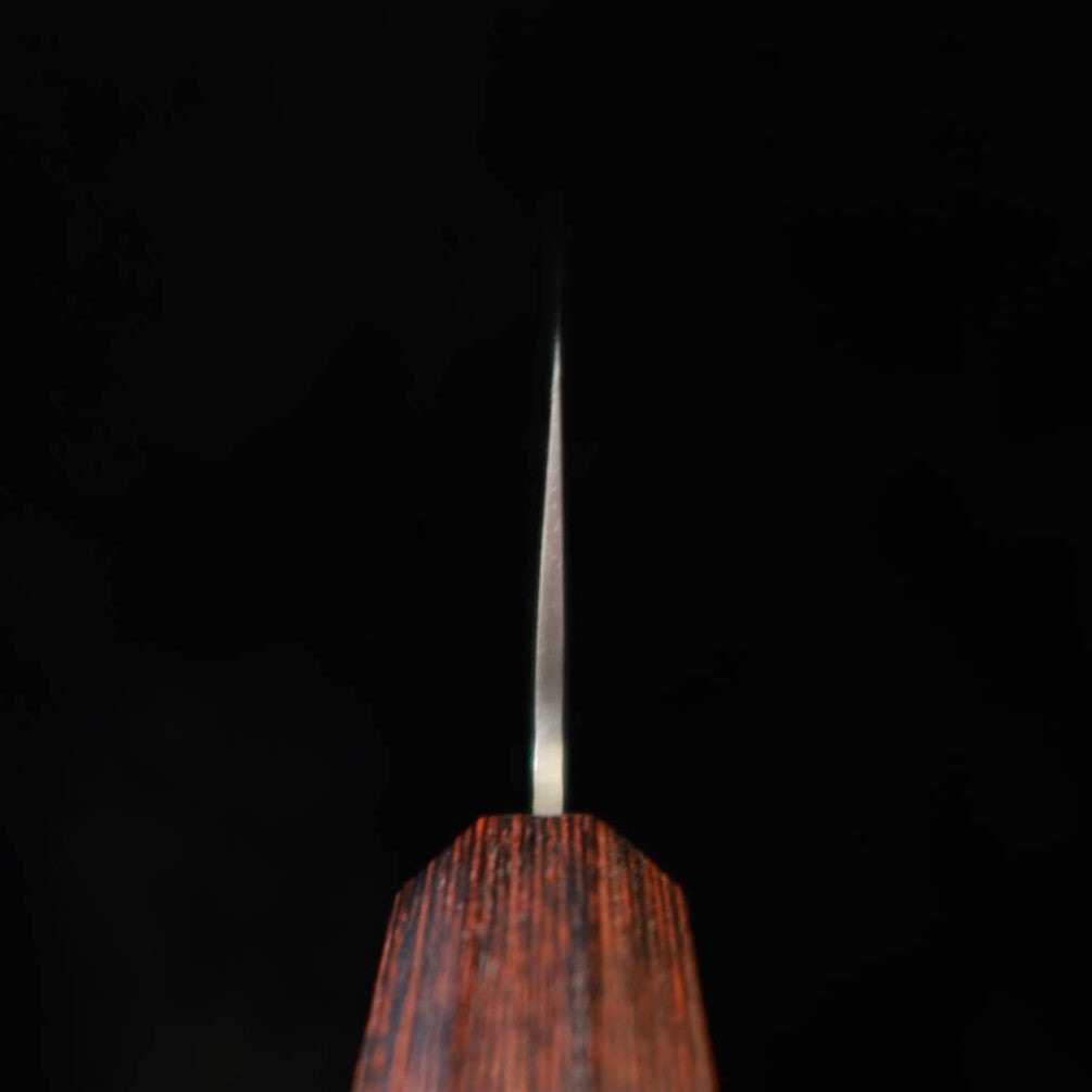 MIURA santoku AUS8 martelado cabo de mogno 180 mm