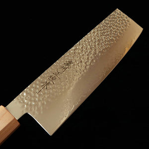 V.ROAD Nōshū Masatsune Nosyu Masatsune Nakiri VG10 Martillado, damasco de 33 capas, mango laminado reforzado blanco×blanco (170 mm)