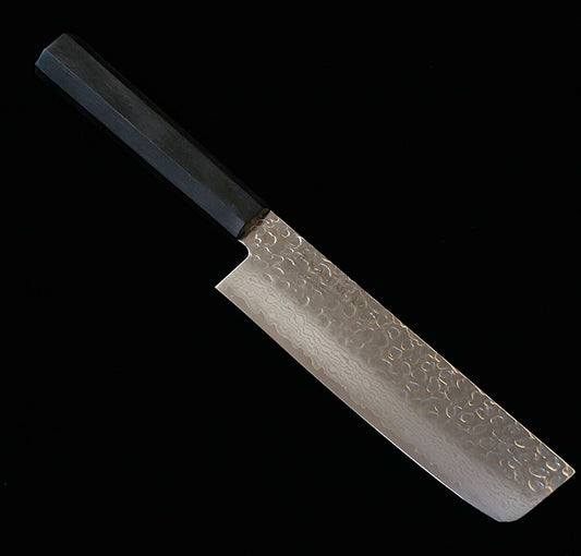 スミカマSUMIKAMA 菜切 モリブデン鋼 ダマスカス 積層強化木柄 KURO  KR-36017 （170mm）