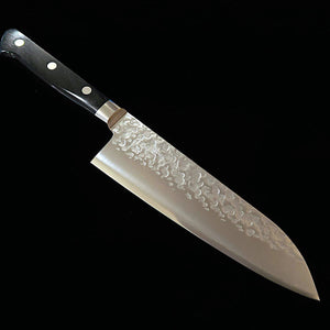 MIURA santoku VG10, martelé, manche en contreplaqué noir (170 mm)