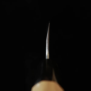 Miura Haï Miura Obidama gyuto à simple biseau acier blanc n°2 poli intégral manche octogonal en magnolia (210/240 mm)