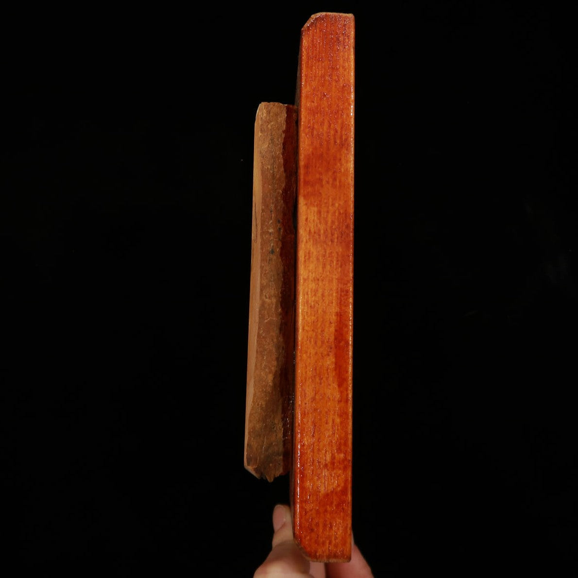 Pierre à aiguiser naturelle Okudono Subaita avec socle 60×143×15 mm