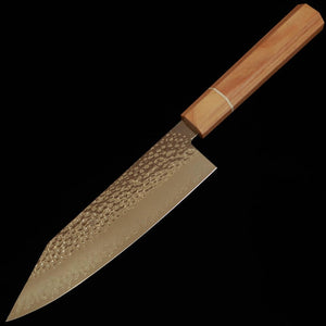V.ROAD Nōshū Masatsune Nosyu Masatsune kiritsuke VG10 martillado, Damasco de 33 capas, mango laminado reforzado blanco × blanco (180/210 mm)