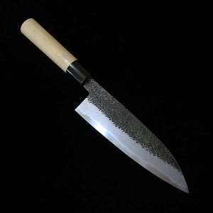 Miyazaki Kajiya MIYAZAKI KAJIYA Aogami #2 Multicamadas com Ferro Macio - Tsubaki - Gyuto Cabo de Magnólia em Formato de Castanha (200 mm)