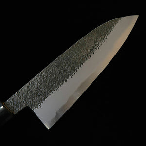 Miyazaki Kajiya MIYAZAKI KAJIYA Aogami #2 Multicamadas com Ferro Macio - Tsubaki - Gyuto Cabo de Magnólia em Formato de Castanha (200 mm)