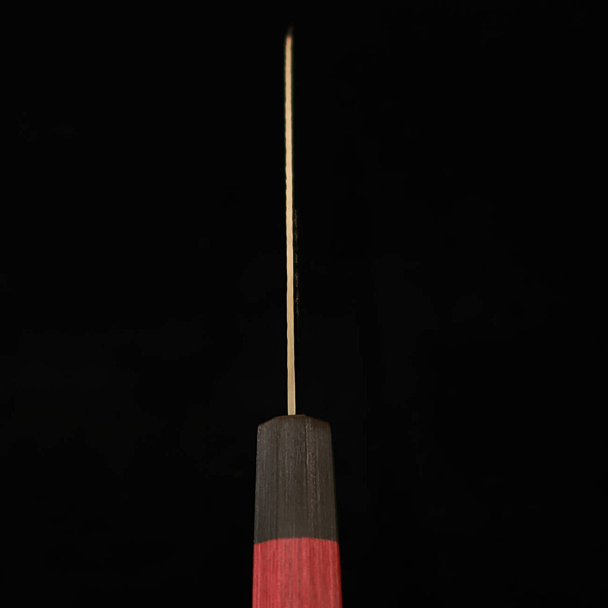 V.ROAD Nosyu Masamune Santoku, VG10 33-Layer Damascus Tsuchime, Red & Black Pakkawood Handle (180mm)