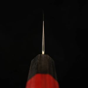 V.ROAD Nosyu Masatsune, santoku VG10, martillado, damasco de 33 capas, mango laminado reforzado rojo × negro (180 mm)