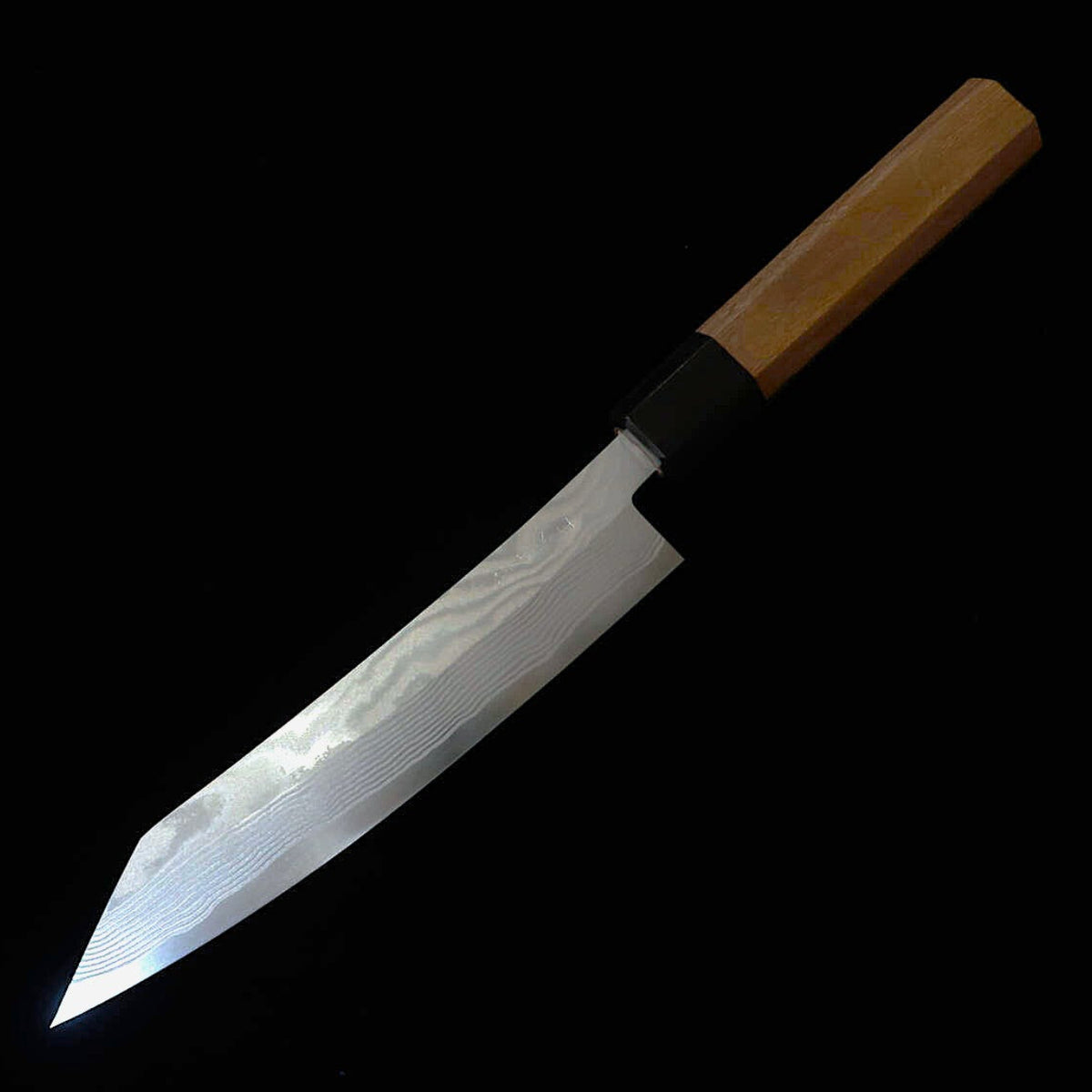 Miyazaki Kajiya MIYAZAKI KAJIYA Gin-3 Tsuchime Damasco Sub-Zero - Tsubaki - Kiritsuke Petty Cabo Octogonal de Nogueira (170 mm)