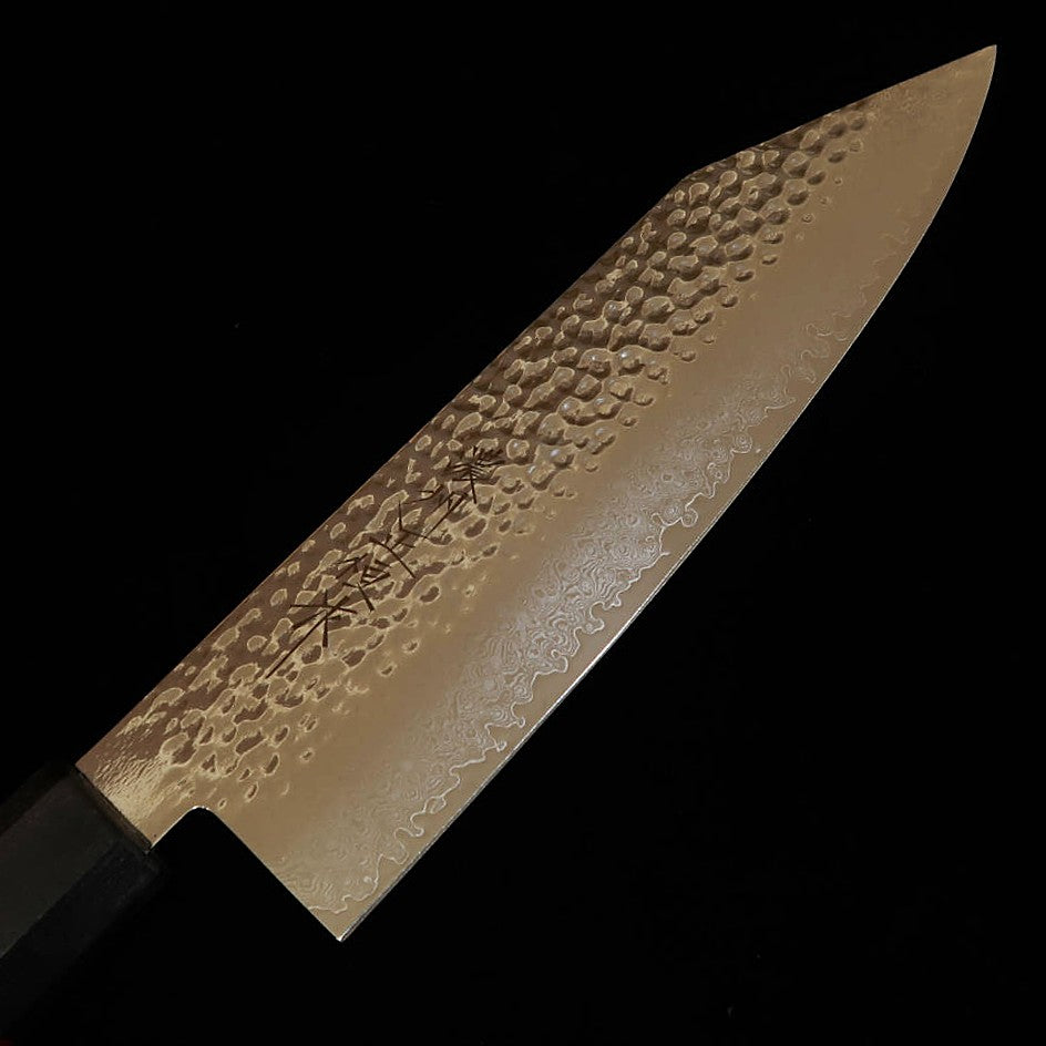 V.ROAD  濃州正恒作 Nosyu Masatsune 切付 VG10 鎚目 33層ダマスカス 積層強化柄 赤×黒（180mm）