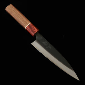 MIURA Miura petit couteau universel, finition noire, double biseau, acier Shirogami n°2, manche octogonal RGW (140 mm)