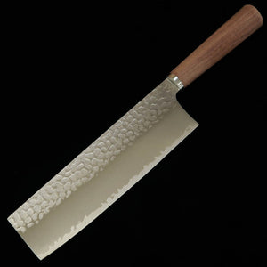 三浦 MIURA 菜切 VG10 鎚目 ウォルナット柄（180mm）