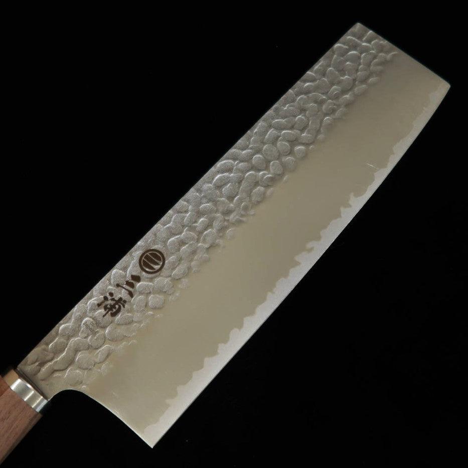 MIURA Nakiri, VG10, Tsuchime, Walnut Handle (180mm)