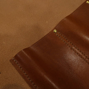 YOKU leatherworks Rolo para facas de couro Long Lasting Leather disponível em 4 cores 4P (Bordô/Marrom/Marinho/Preto)