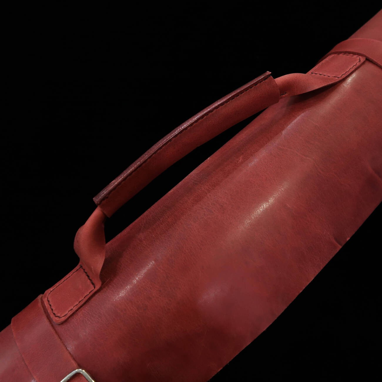 Leather Knife Roll Long Lasteing Leather 4 Colors 4P (Bordeaux/Brown/Navy/Black)