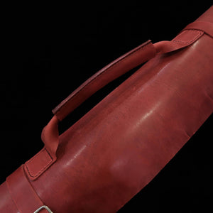 YOKU leatherworks Rolo para facas de couro Long Lasting Leather disponível em 4 cores 4P (Bordô/Marrom/Marinho/Preto)