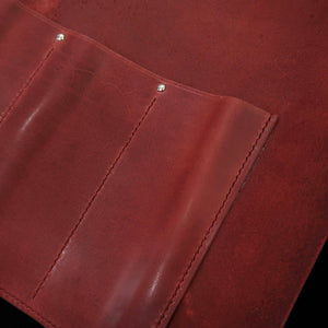 YOKU leatherworks Rolo para facas de couro Long Lasting Leather disponível em 4 cores 4P (Bordô/Marrom/Marinho/Preto)