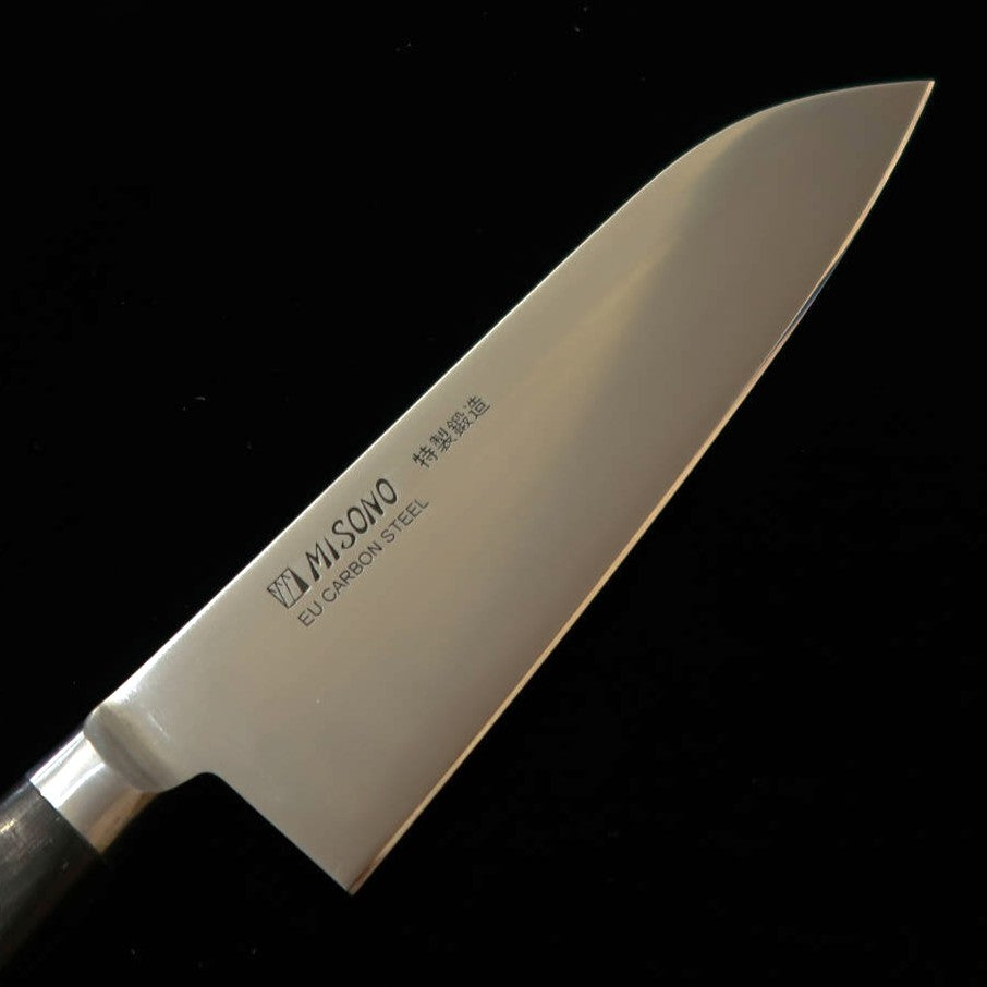 ミソノMISONO EUカーボン  三徳 黒合板柄 (180mm)