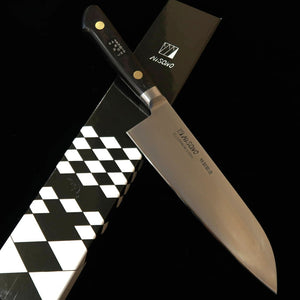 ミソノMISONO EUカーボン  三徳 黒合板柄 (180mm)