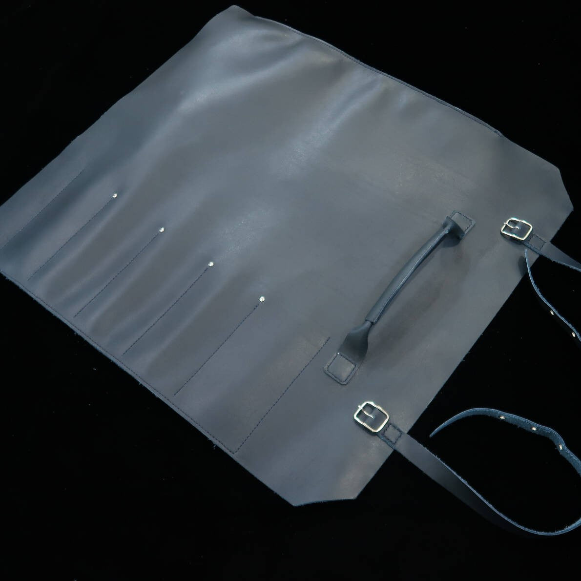 YOKU leatherworks Rolo para facas de couro Long Lasting Leather disponível em 4 cores 4P (Bordô/Marrom/Marinho/Preto)