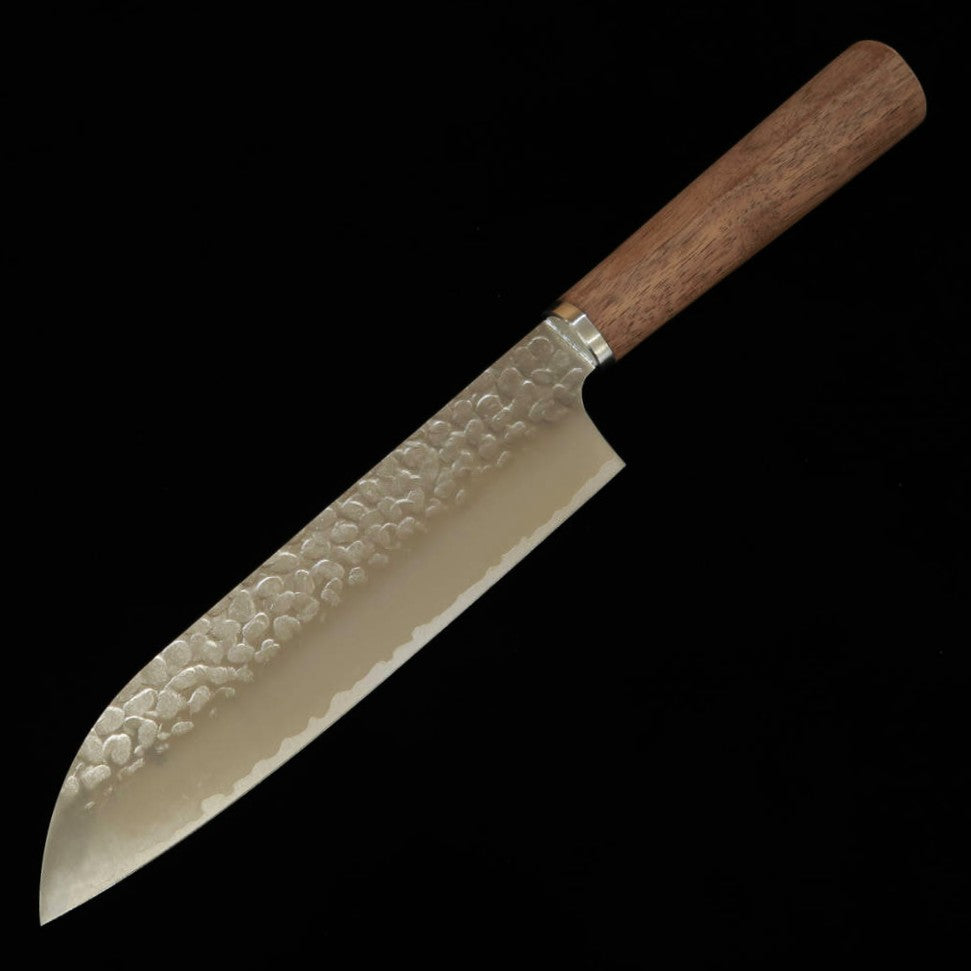 MIURA Santoku, VG10, Tsuchime, Walnut Handle (165mm)