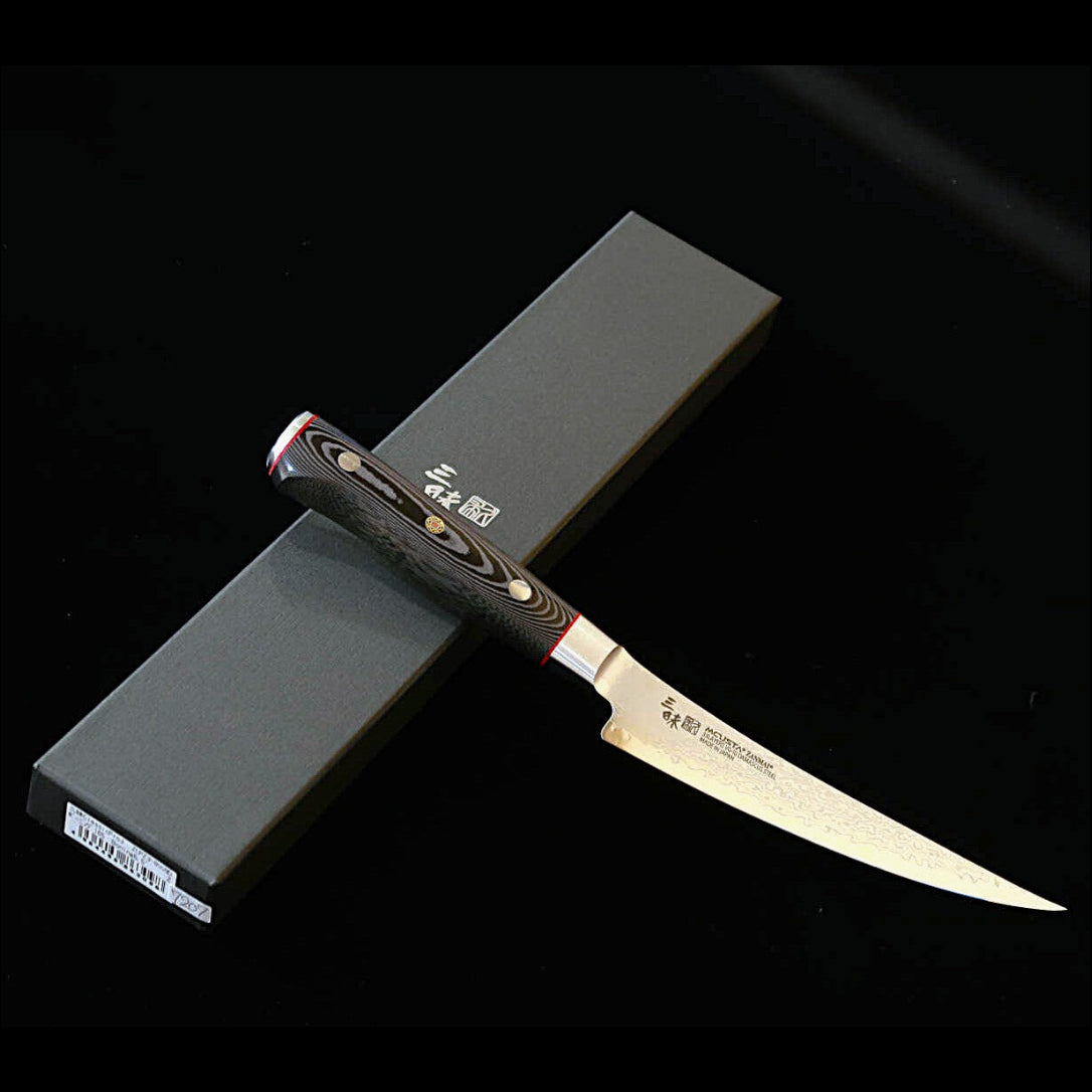 [New Standard] ZANMAI MCUSTA Boning knife, Classic Pro 3 Damascus Zebra (165mm)