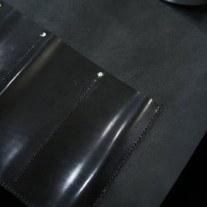 YOKU leatherworks Rolo para facas de couro Long Lasting Leather disponível em 4 cores 4P (Bordô/Marrom/Marinho/Preto)