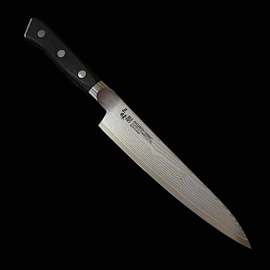 【新定番】三昧MCUSTA ZANMAI クラシック3ダマスカス　ペティ 黒　(110/150mm)