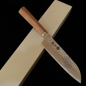三浦 MIURA 三徳 VG10 鎚目 ウォルナット柄（165mm）