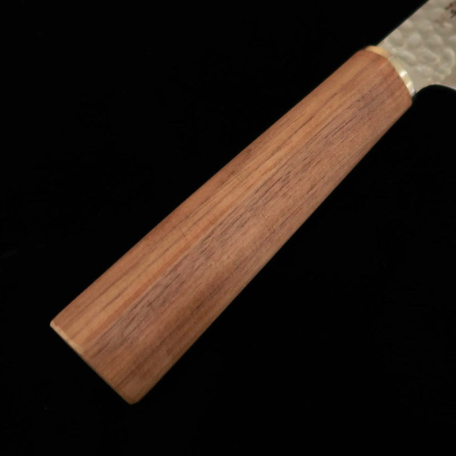 MIURA Faca petty kiritsuke VG10 tsuchime cabo de nogueira (150 mm)
