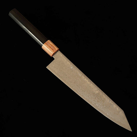 三浦MIURA 切付牛刀 ZDP189 ダマスカス ショット 合板八角柄（210mm）