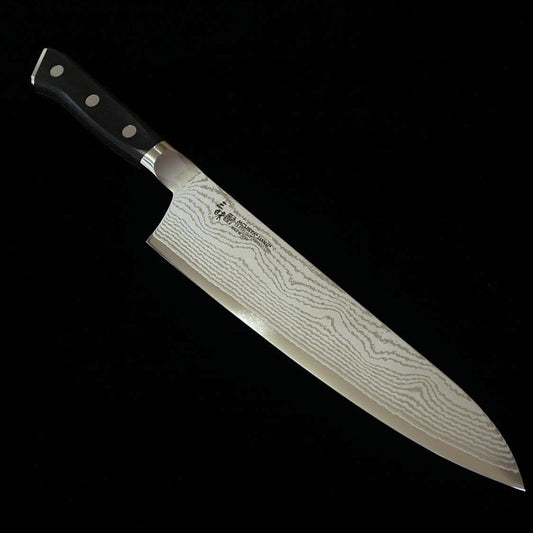 [New Standard] MCUSTA ZANMAI Classic 3 Damascus Gyuto, Black (180/210/240mm)