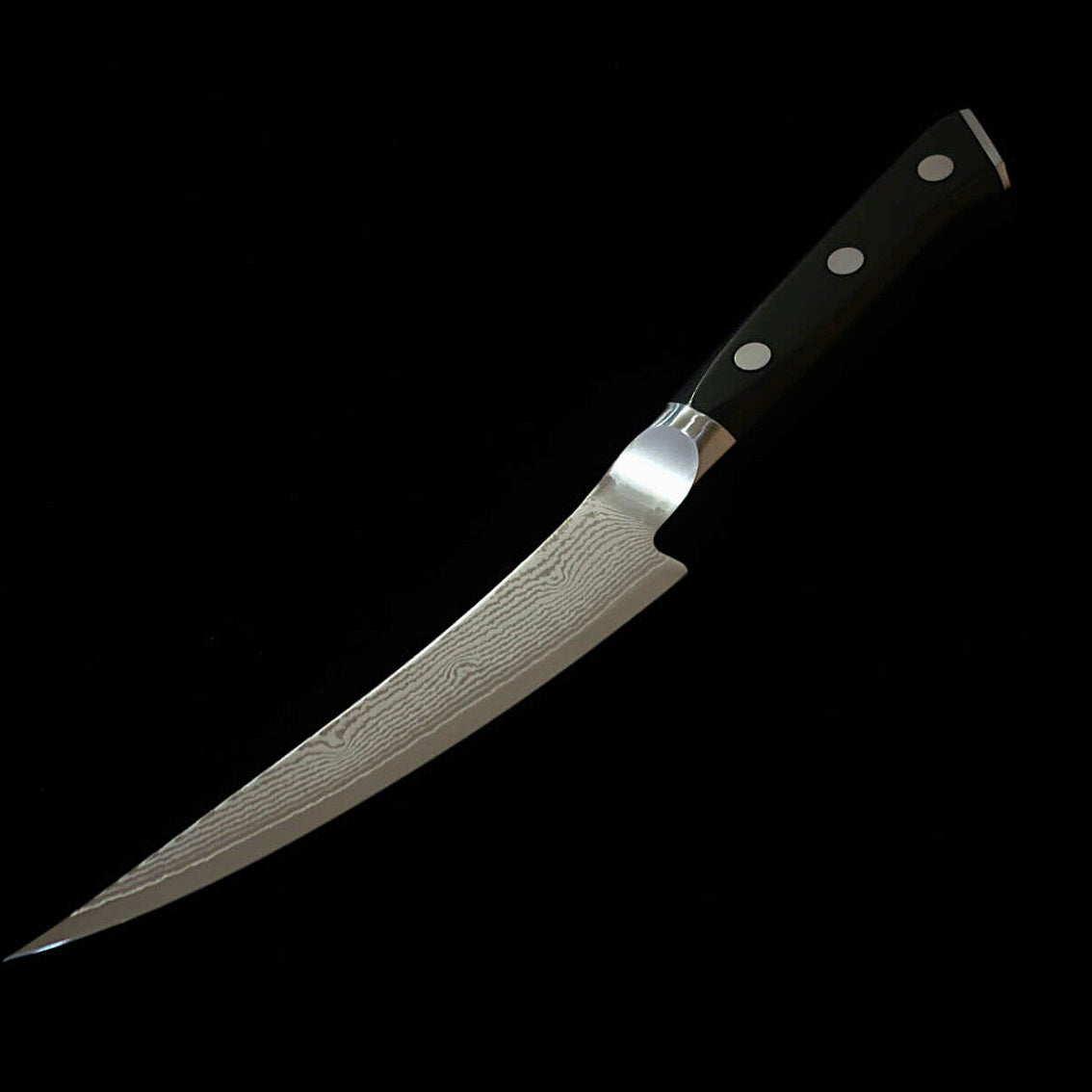 【新定番】三昧MCUSTA ZANMAI クラシック3ダマスカス　ボーニング 黒　(165mm)