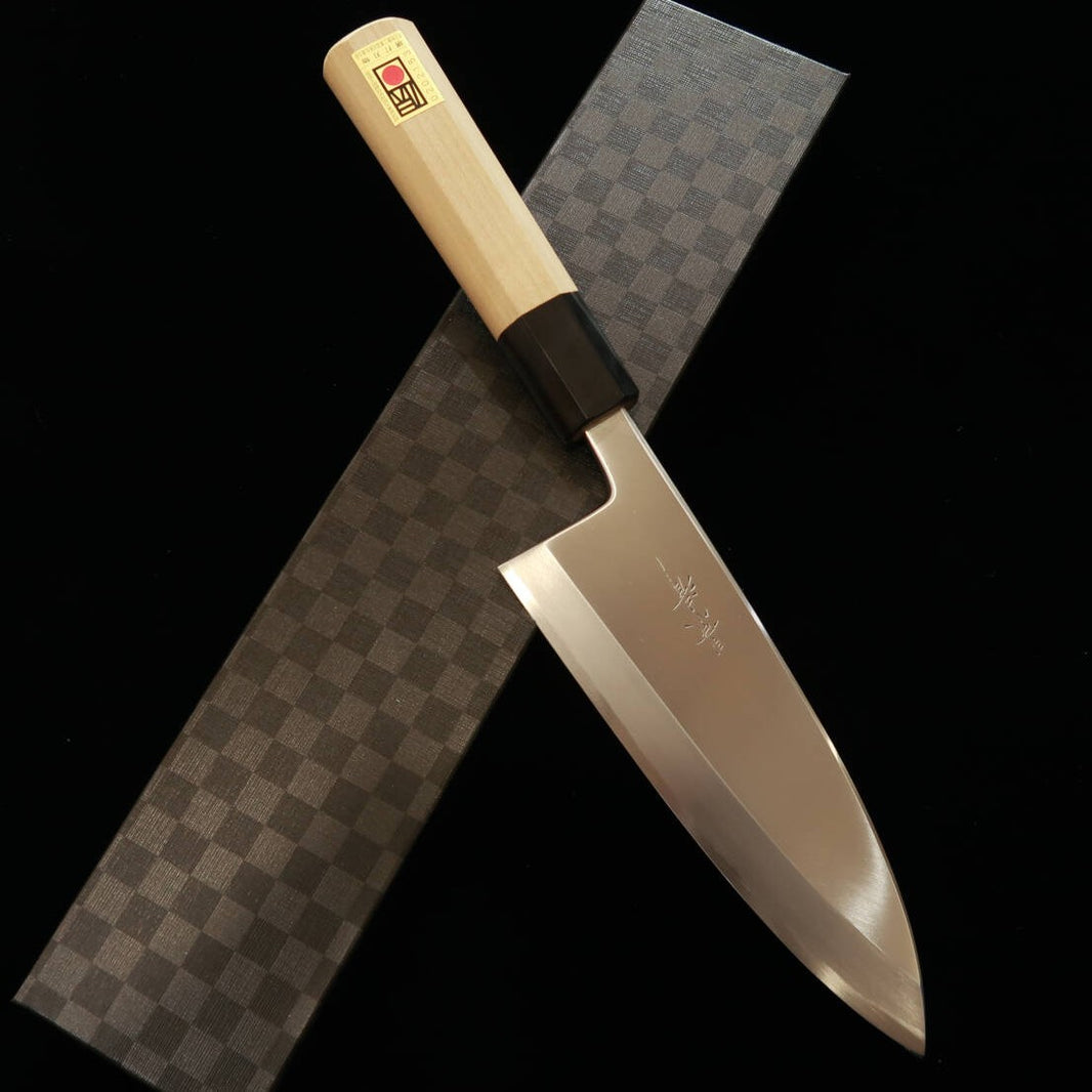 Uta Deba KAGEKIYO Acero Yasuki, mango de madera de magnolia y cuerno de búfalo (120-165mm)