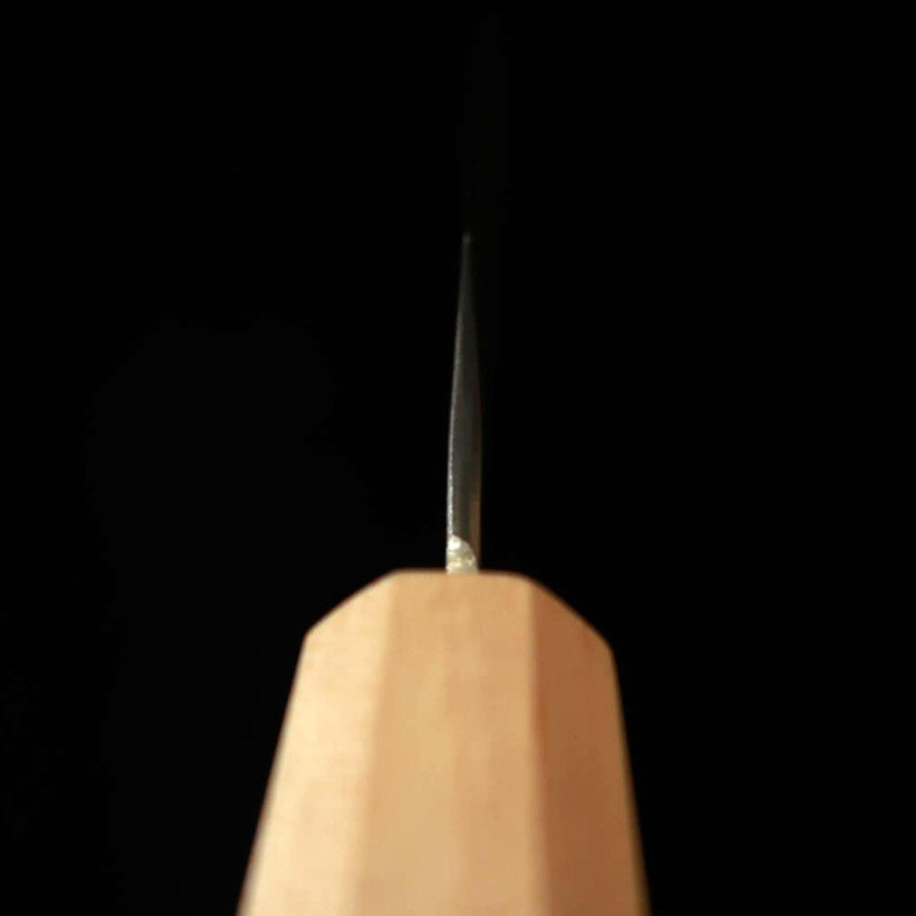 三浦MIURA ペティ スウェーデン鋼 ニッケルダマスカス 33層 和紙地 メープル口ウォルナット柄（135mm）
